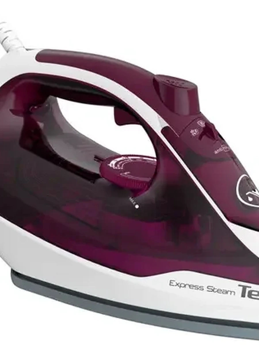 Утюг Tefal FV2835E0 [2400 Вт, подошва - керамика, пар: 35 г/мин, пар.удар: 160 г/мин, 270 мл, 1.9 м, фиолетовый/белый]