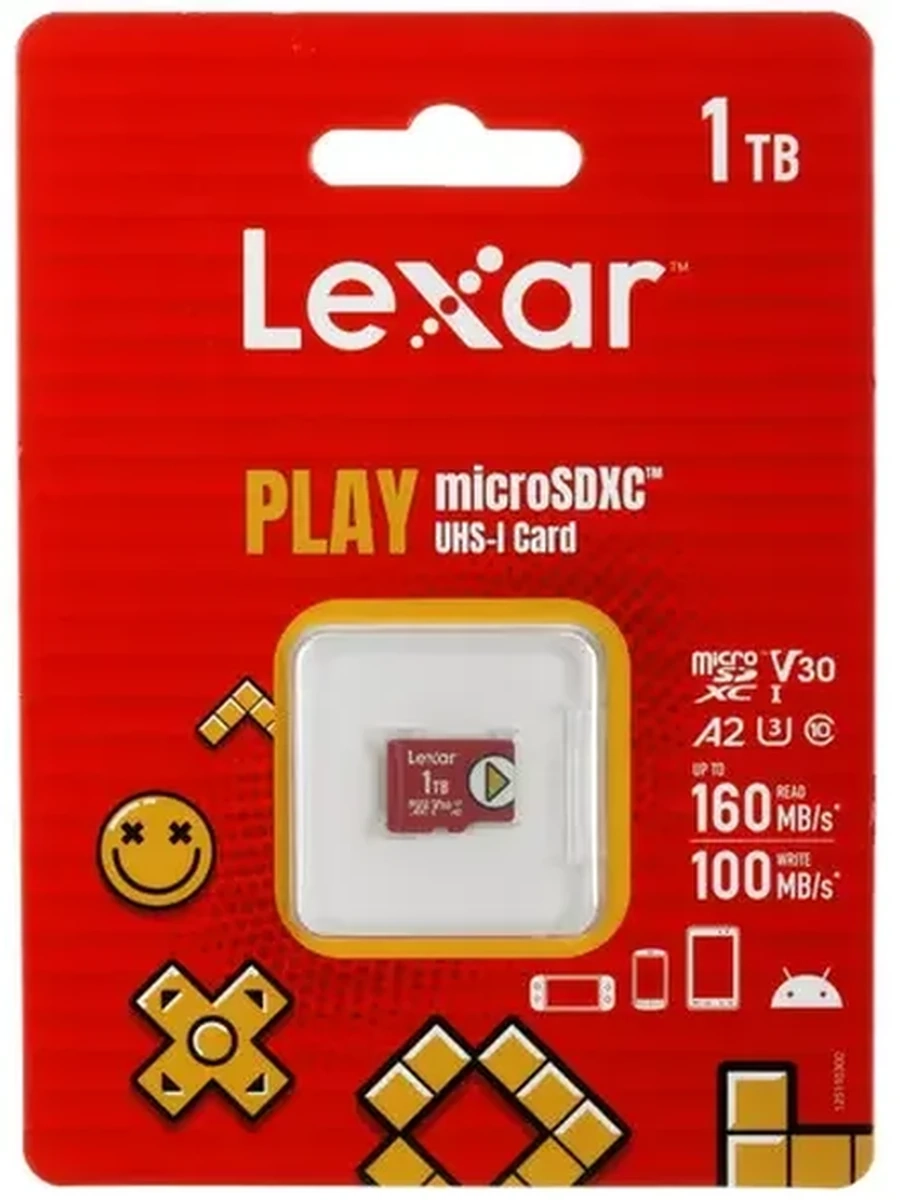 Карта памяти Lexar Play [microSDXC, A2, V30, 1 Tb, 160/100 Mb/s]