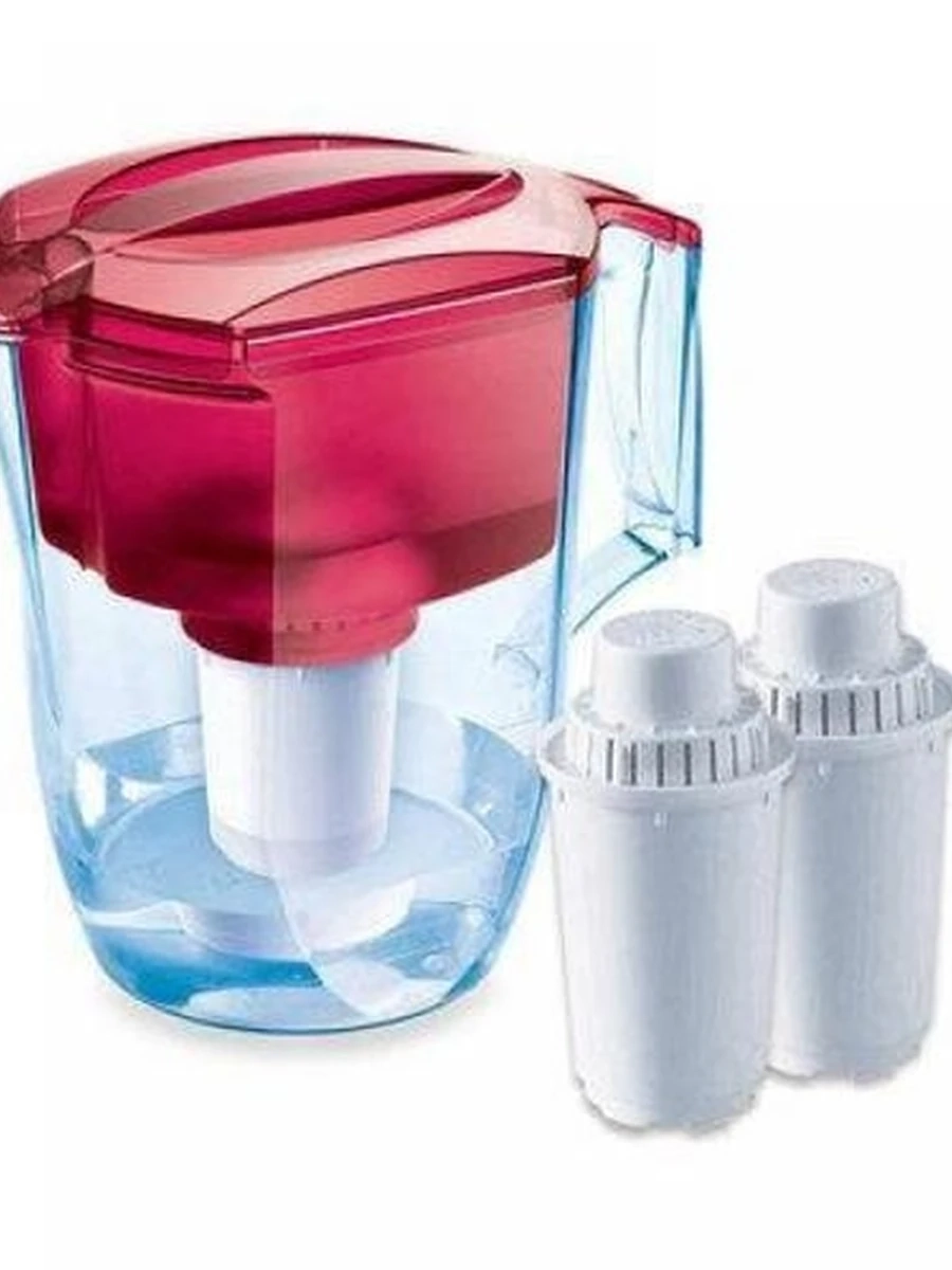 Кувшин-фильтр Аквафор Кантри красный + 2 картриджа