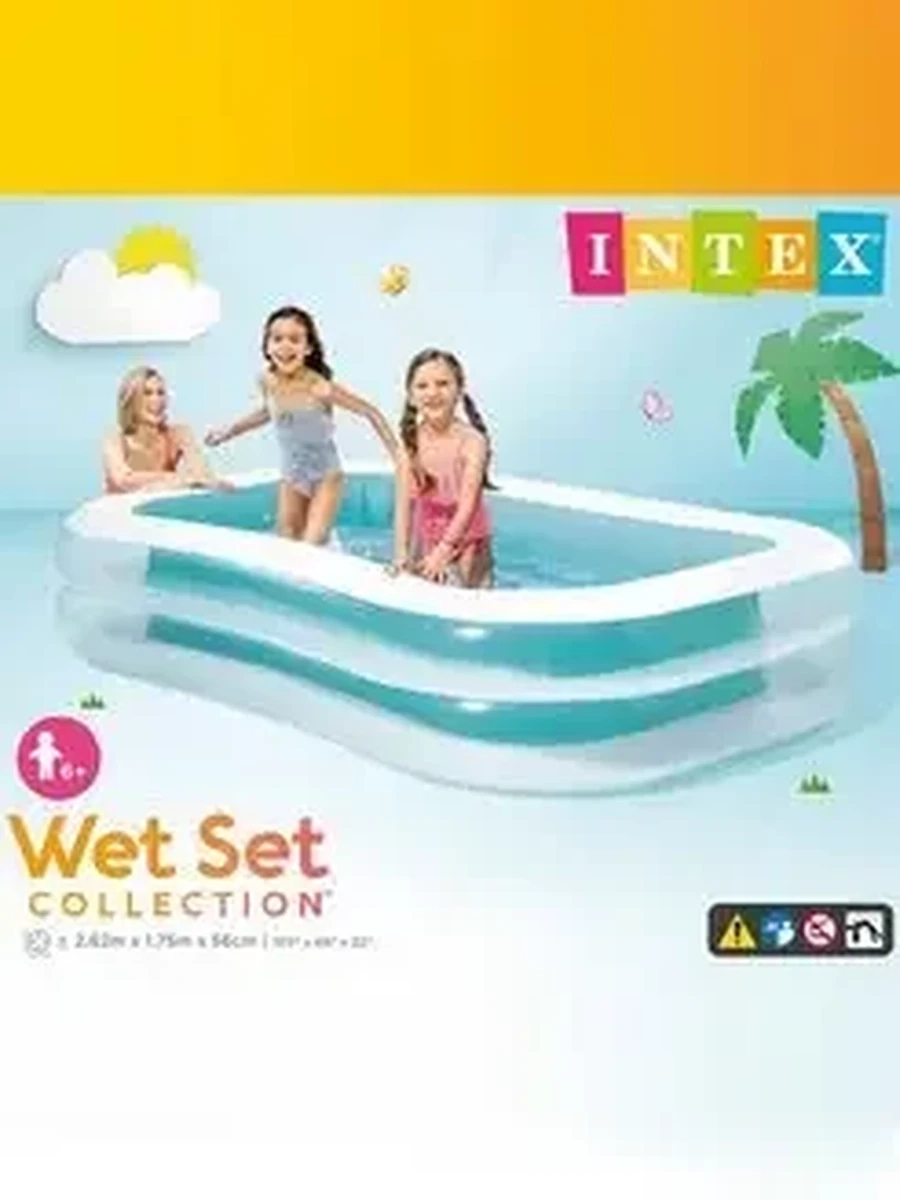 Семейный надувной бассейн Intex