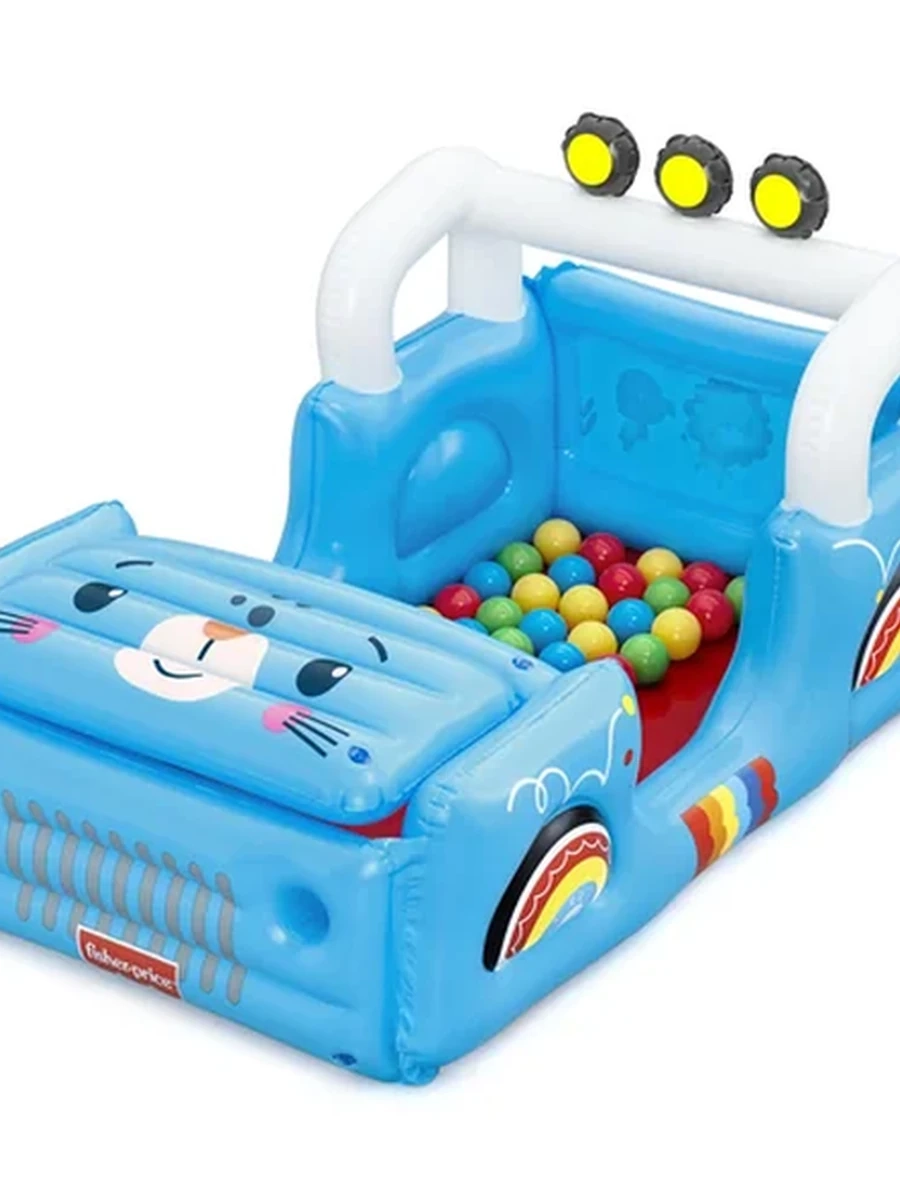 Бассейн Bestway надувной игровой Smilin Safari с шариками 117x76x61 см