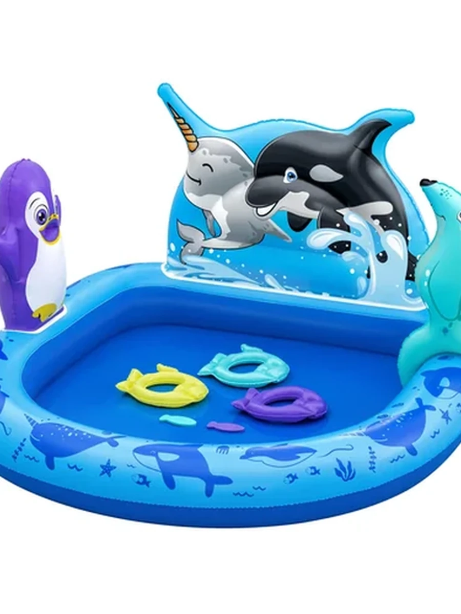 Bestway Детский надувной бассейн 134x131x73cм "Polar Pals"