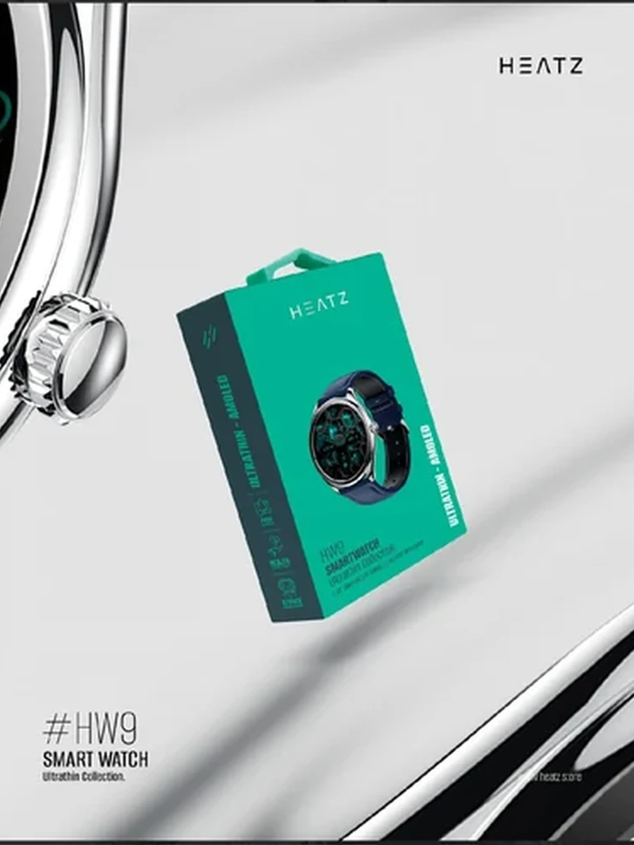 Умные часы Heatz HW9 с AMOLED-дисплеем и возможностью звонков по Bluetooth