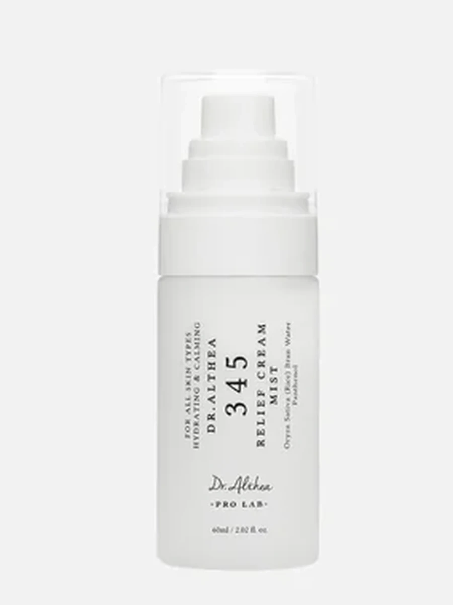 Dr. Althea 345 Relief Cream Mist — это двухфазный мист с кремовой текстурой для глубокого увлажнения и успокоения кожи