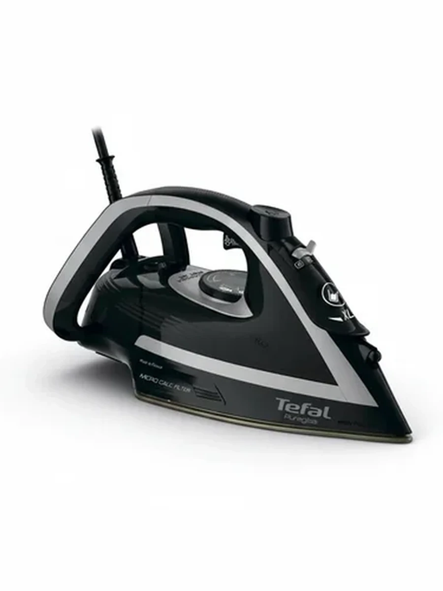 Паровой утюг Tefal Puregliss мощный для глажки с функцией отпаривания