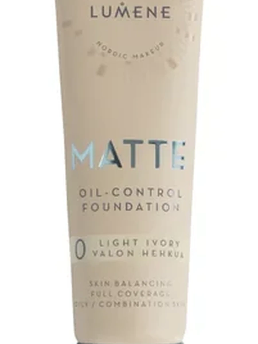 Матовый тональный крем lumene matte oil control foundation 0 light ivory