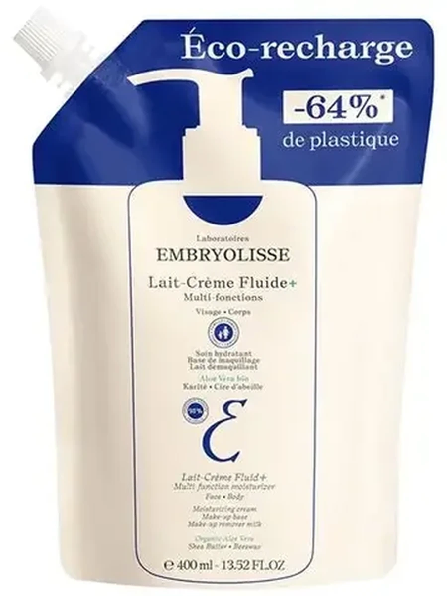 Embryolisse Крем-флюид многофункциональный увлажняющий для всех типов кожи 400мл (Эко сменный блок)
