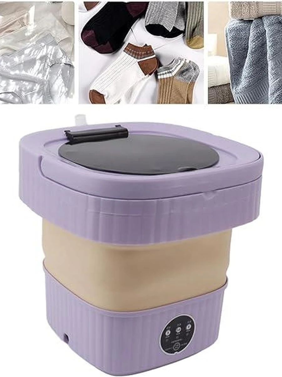 Мини-портативная стиральная машина, многофункциональная мини-стиральная машина с ведром, компактная для дома
