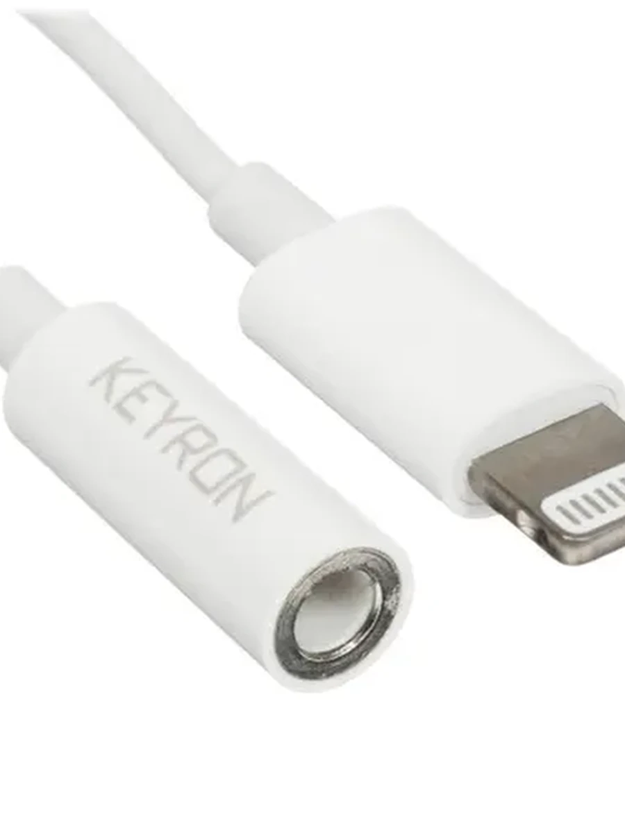 Кабель-переходник KEYRON 8 pin (М) - jack 3,5 mm (F) (0,07м, MFI)[ZC-AL026]