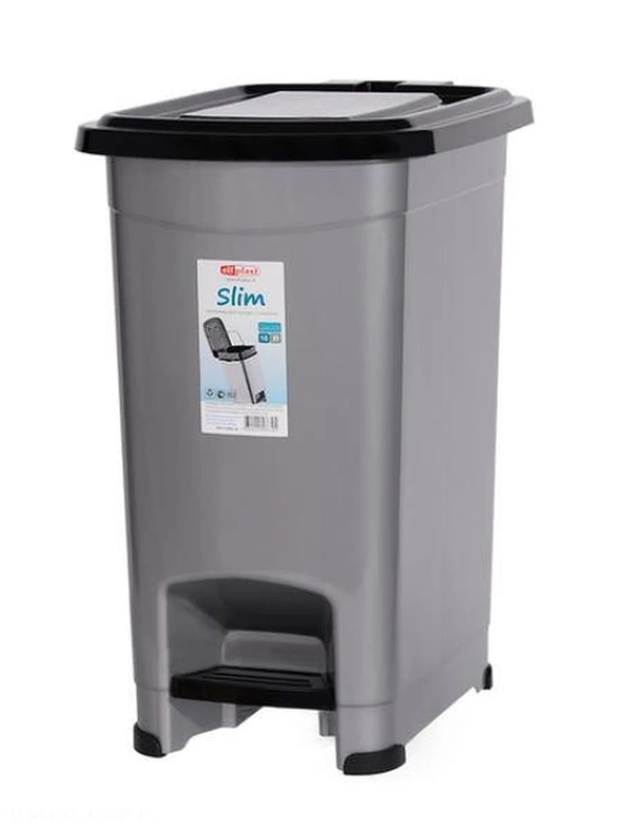 Ведро для мусора с педалью “SLIM“ 15л.