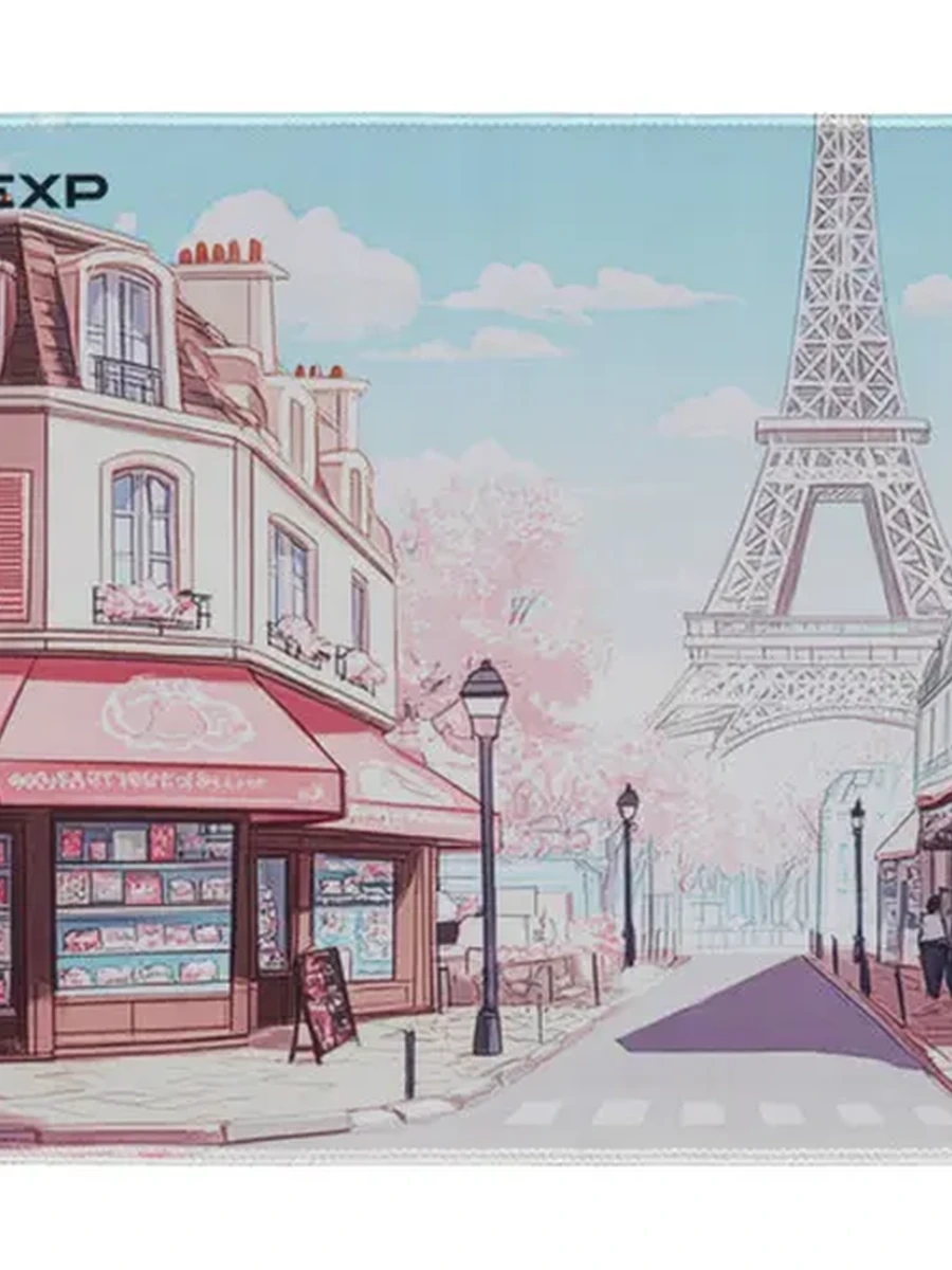 Коврик DEXP Cartoon Cities Paris M 350x300x4mm