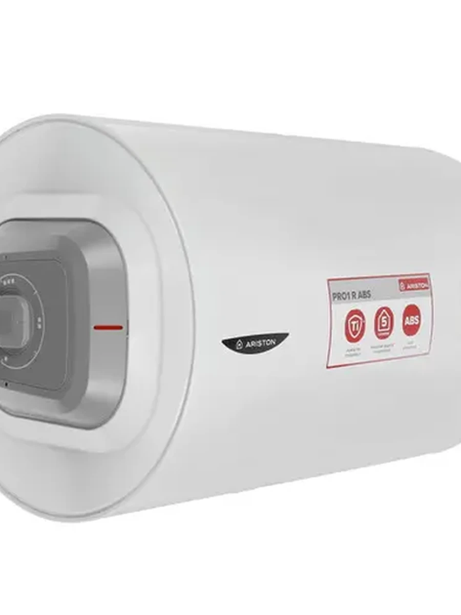 Водонагреватель Ariston PRO1 R ABS 80 H [накопительный, 80 л, нижняя, круглая, уст-ка: горизонтальная, белый, серый]