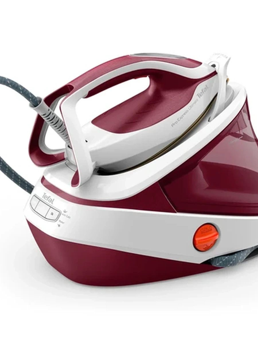 Парогенератор Tefal Pro Express Ultimate II GV9711E0, красно-белый.