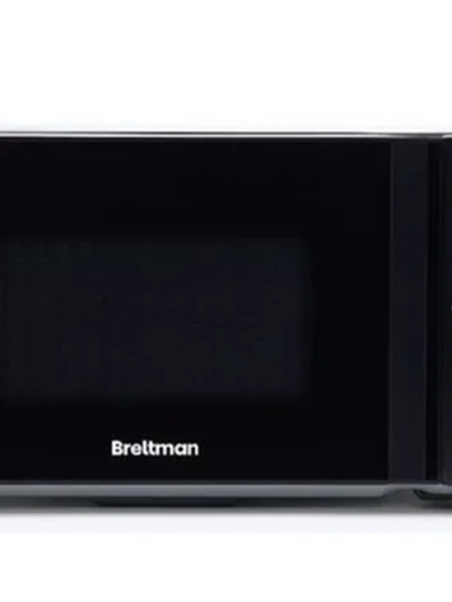 Микроволновая печь Breltman черная, компактная СВЧ-печь для быстрого разогрева и разморозки.