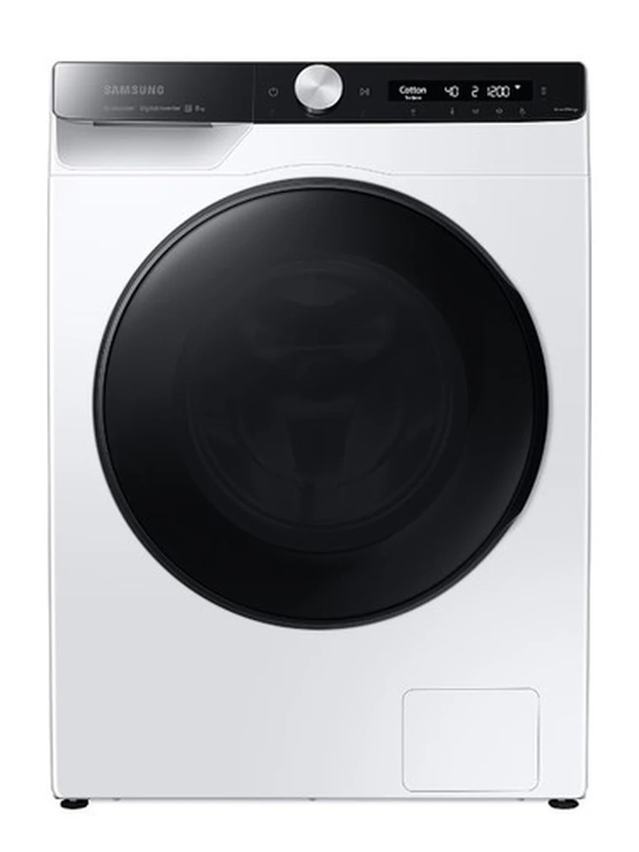 Стиральная машина Samsung WW80AG6S24ANLD 8кг, бело - черная