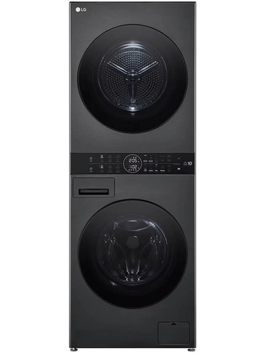 Стиральная машина + Сушка LG WashTower W4W8LVPKZHM 13/10кг Black