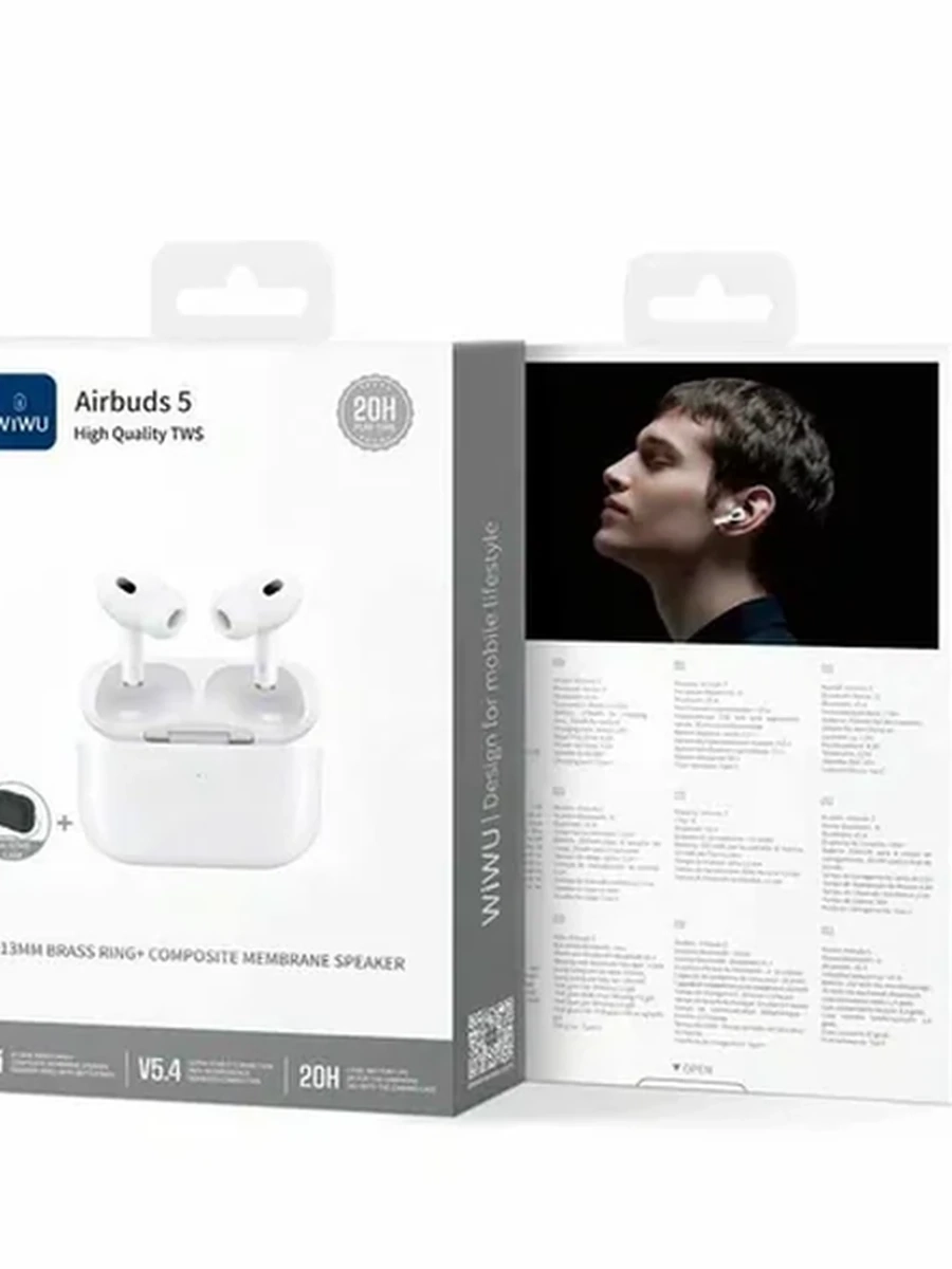 Беспроводные наушники Wiwu Airbuds 5 (4-mic ENC)