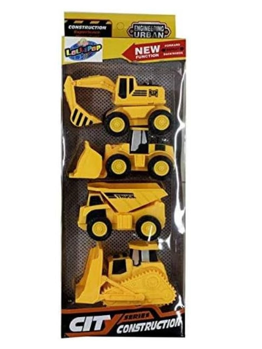 Мега Машины Городская Серия Строительство набор из 4 шт.