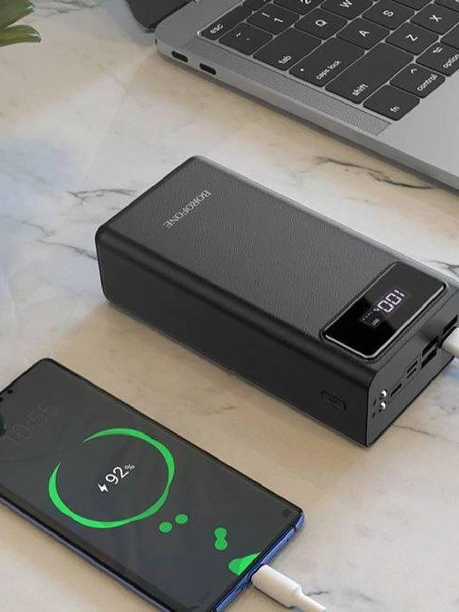 Power Bank от Фирмы  B O R O F O N E 😍 😍 😍 Model: DBT16B  50.000mAh+Фонарик