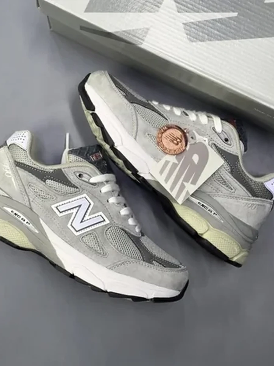 Кроссовки New Balance 990 серые — премиум комфорт