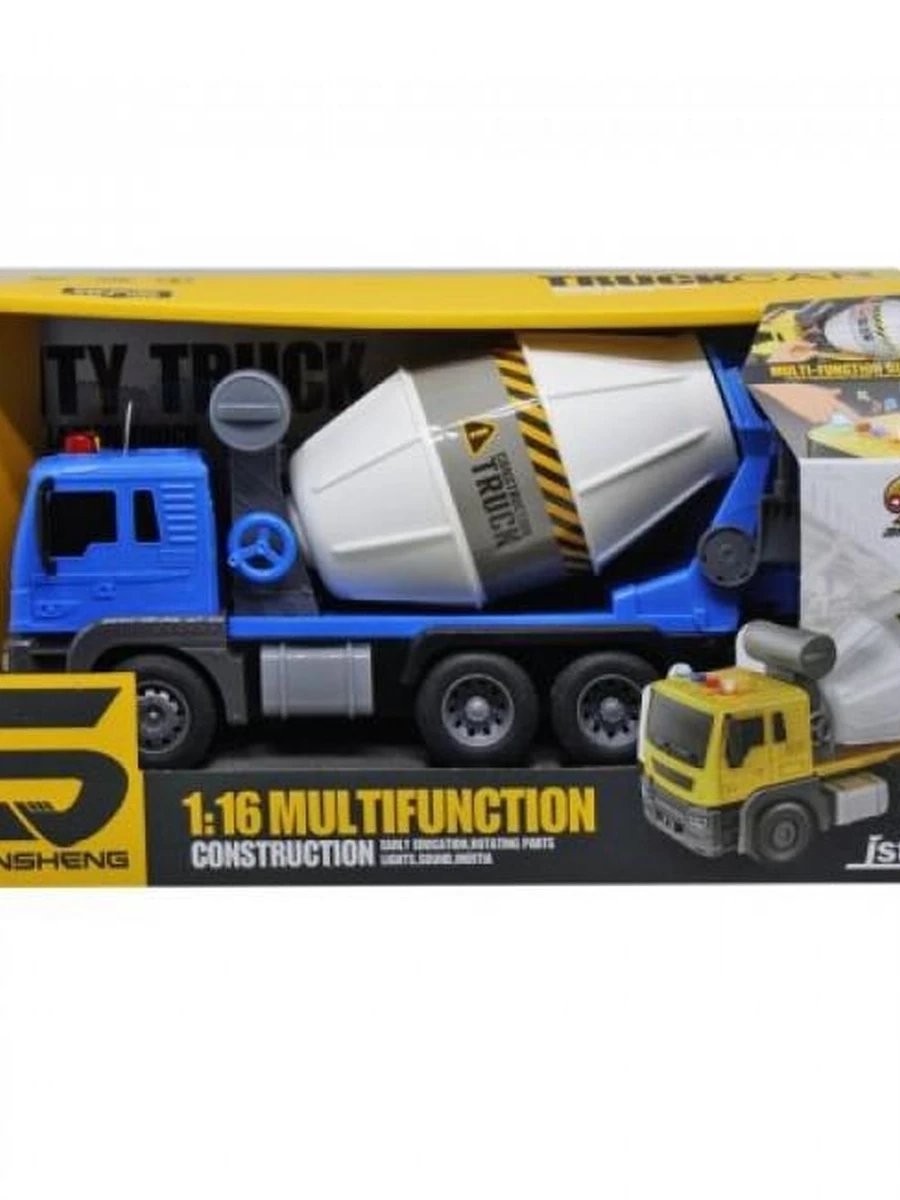 Машинка "Бетономешалка" синяя