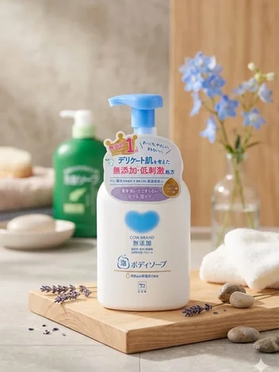 Пенное мыло для тела Cow Brand без добавок