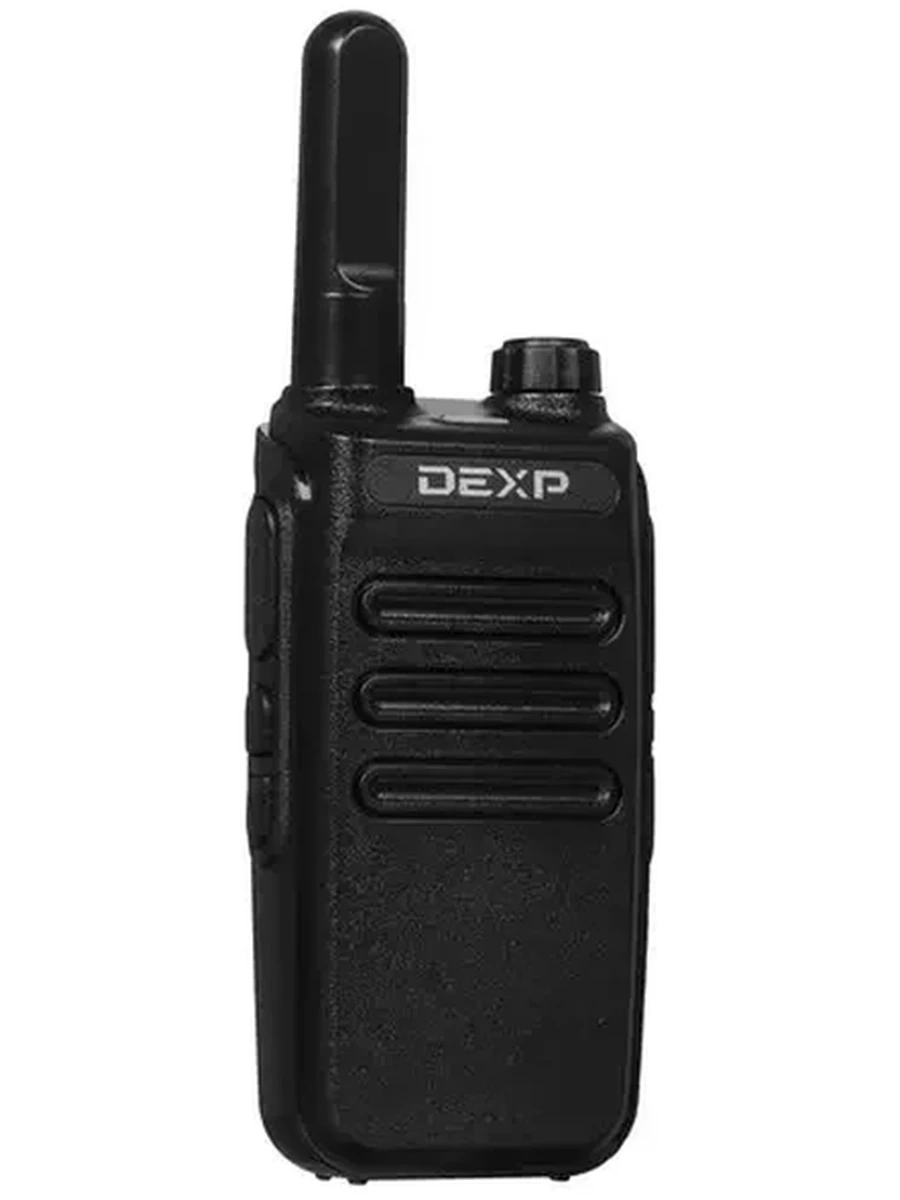Радиостанция DEXP портативная Спутник 1 Black, 16 каналов, 5км, 1 шт., VOX