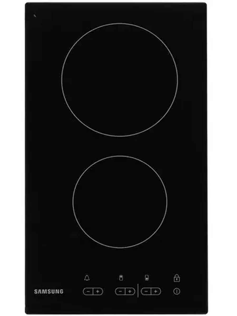 Электрическая варочная поверхность Samsung NZ32R1506BK/WT [2 конф., сенсор, скош.край, многоконт.: нет, черный]