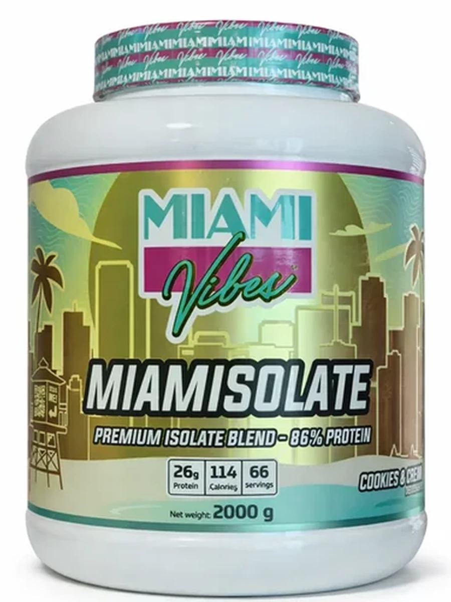 Протеин Изолят Miami Vibes iso whey 2кг.
