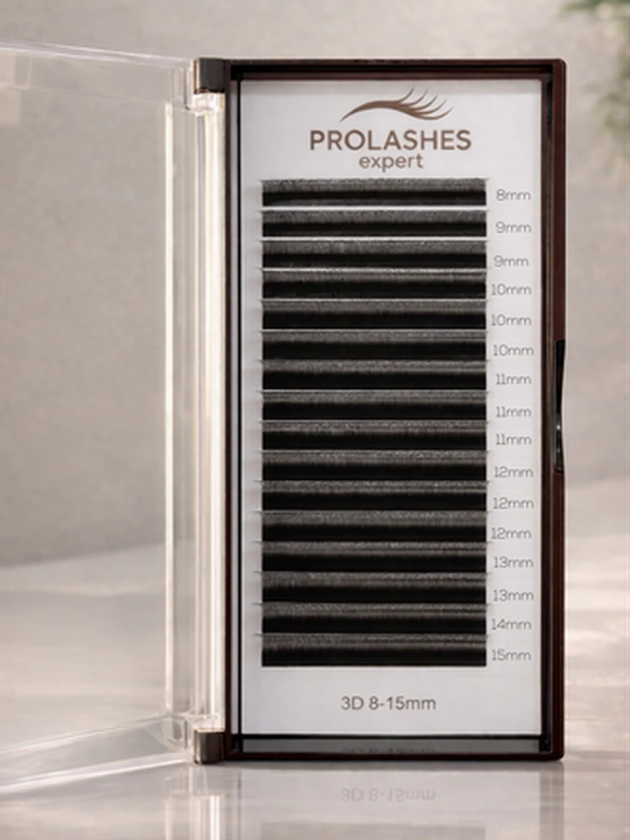 Prolashes expert  готовые пучки  3D 0.07 изгиб M  Mix