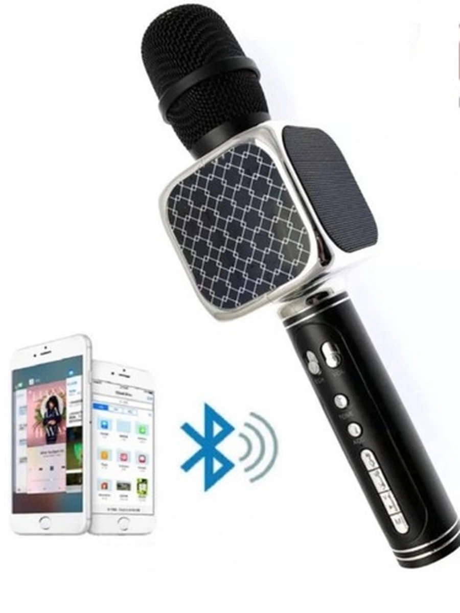 Беспроводной микрофон для караоке + колонка 2в1 - Bluetooth Magic Karaoke YS-69-BL с динамиками 2 х 3Вт, трехуровневым