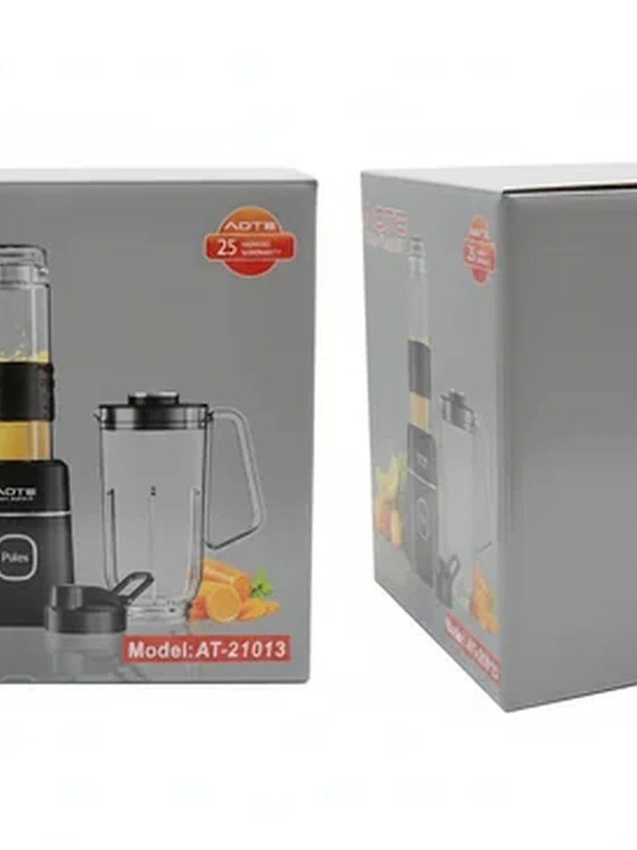 Стационарный блендер AOTE AT-21013 для смузи и коктейлей с портативной бутылкой