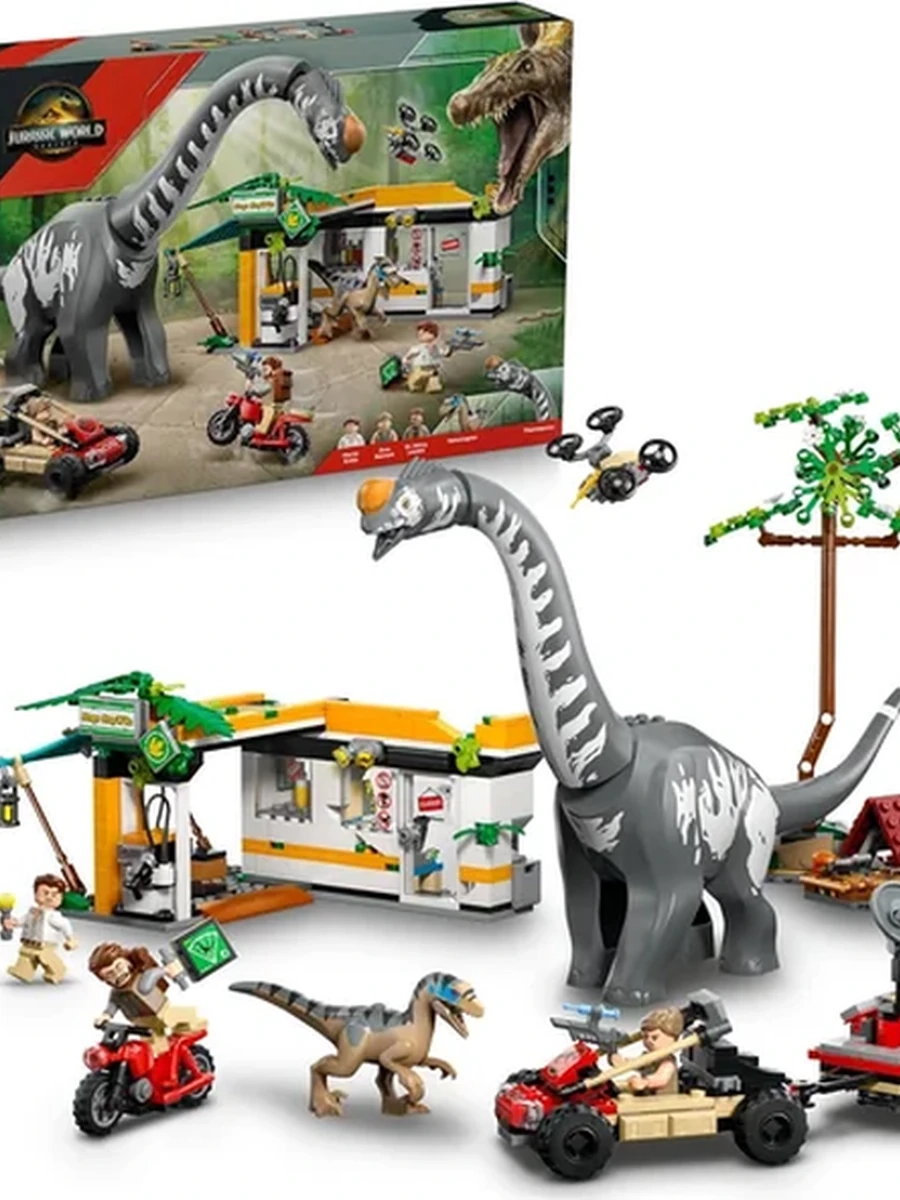 LEGO® 76973 Jurassic World™ Миссия по выслеживанию раптора и титанозавра