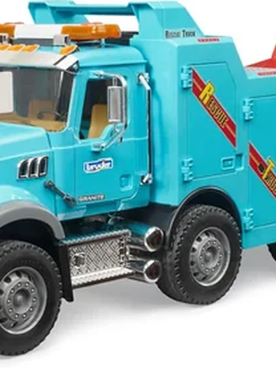 BRUDER Игрушечный транспорт MACK Granite 02831, свето-звуковой модуль, масштаб 1/16