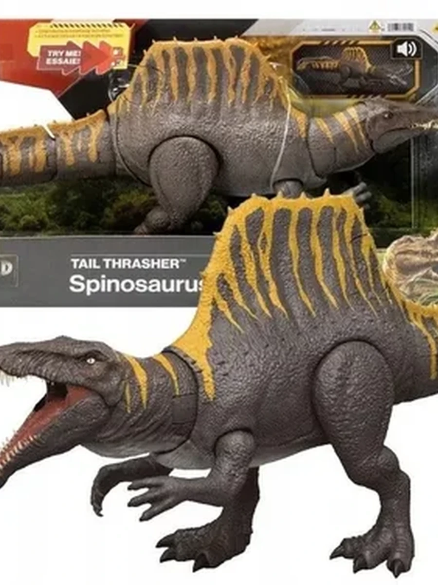 Фигурка Динозавра Mattel Jurassic World - Фигурка спинозавра с функцией атаки и звуками - Мир Юрского периода JGB56
