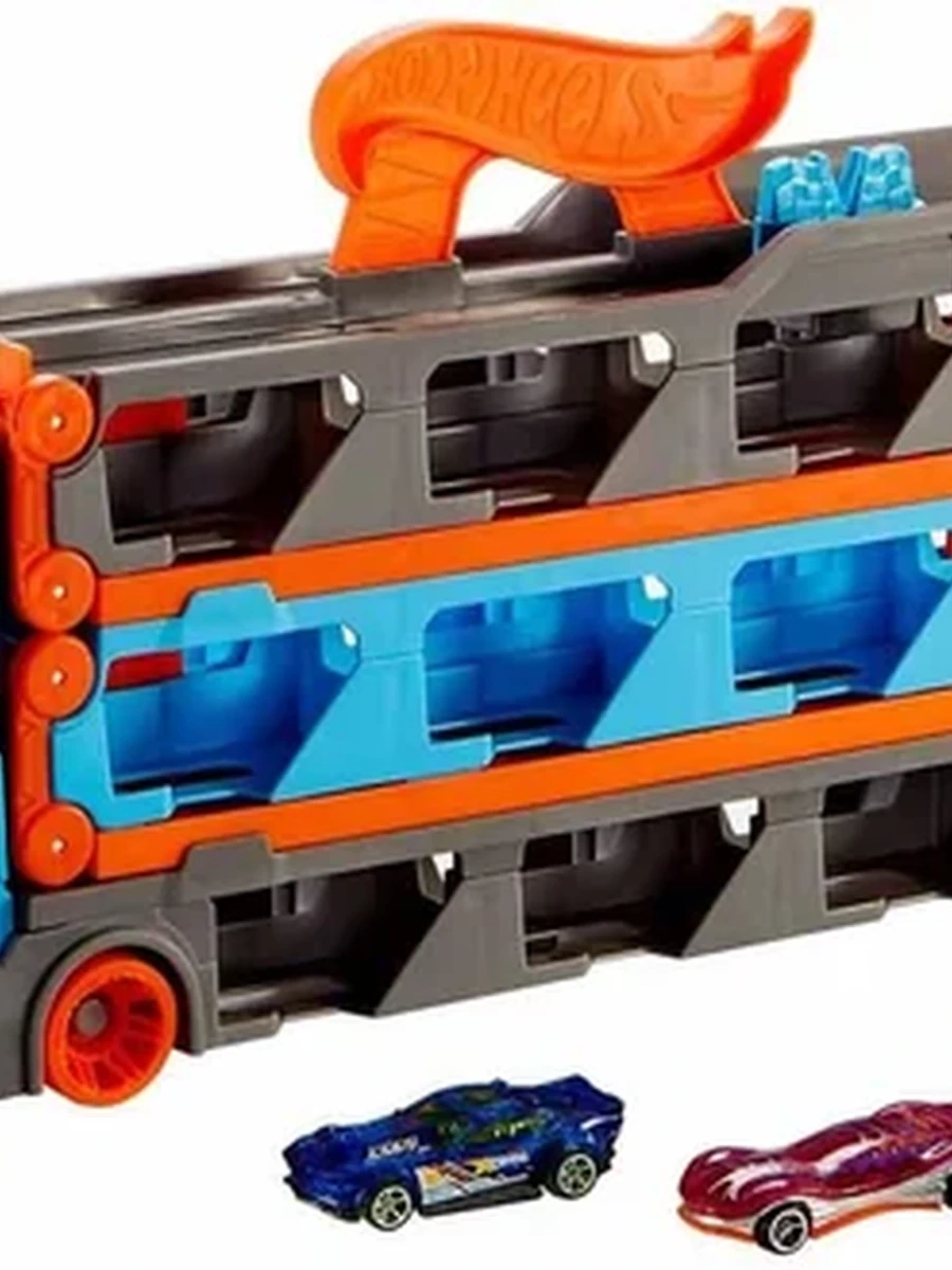 Игровой набор Hot Wheels Автовоз - трасса для машинок, GVG37