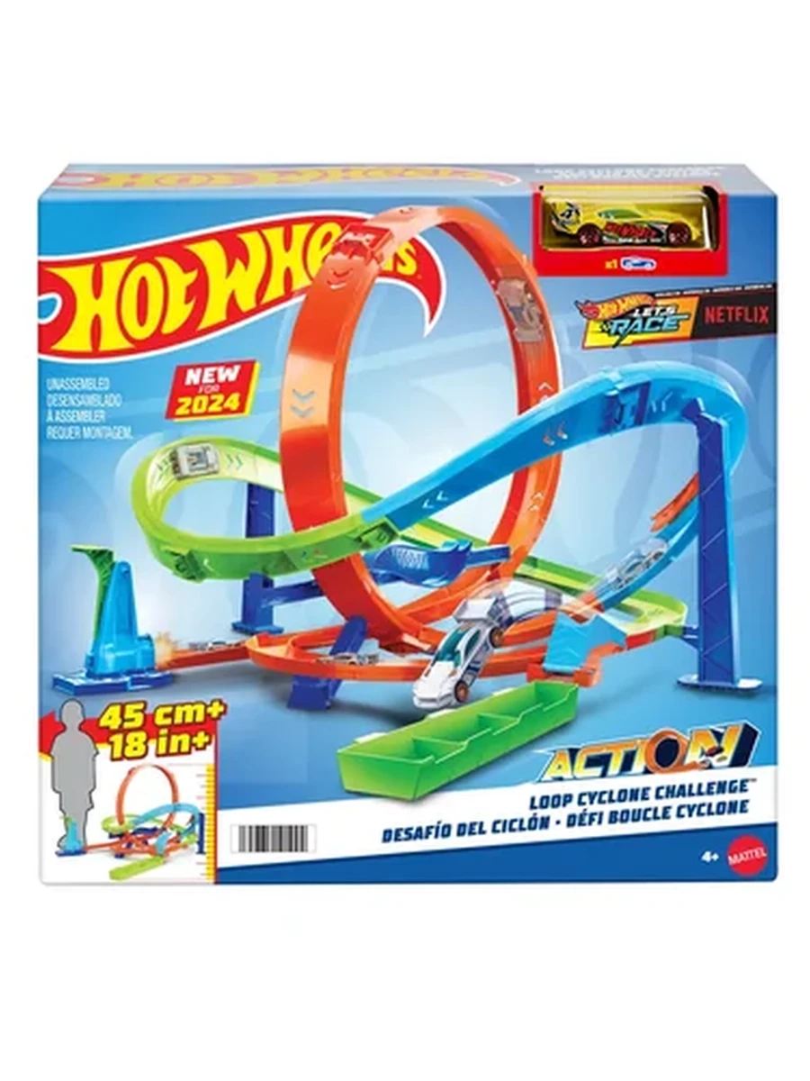 Игрушечный трек Mattel Hot Wheels HTK16 испытание гиперпетли