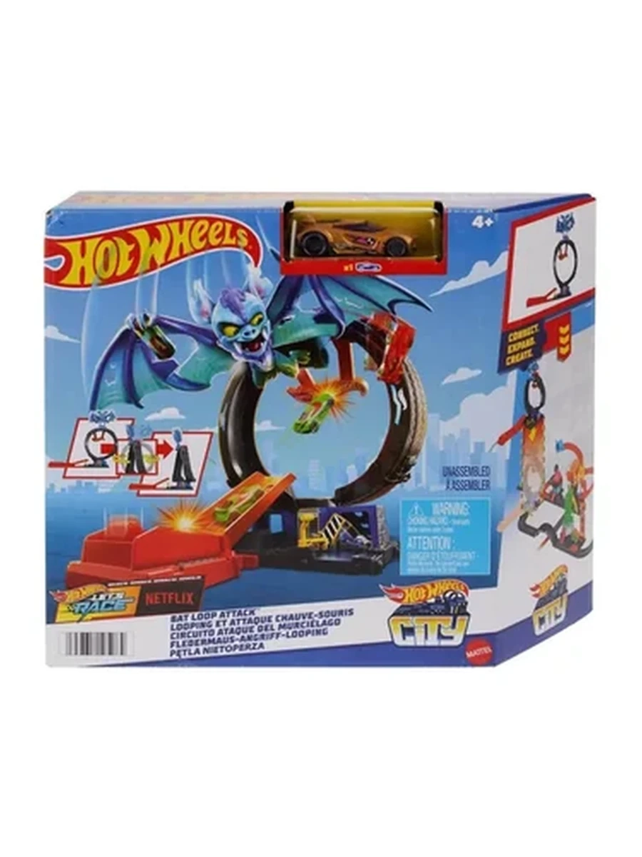 Игровой набор Mattel Hot Wheels City Bat Loop Attack
