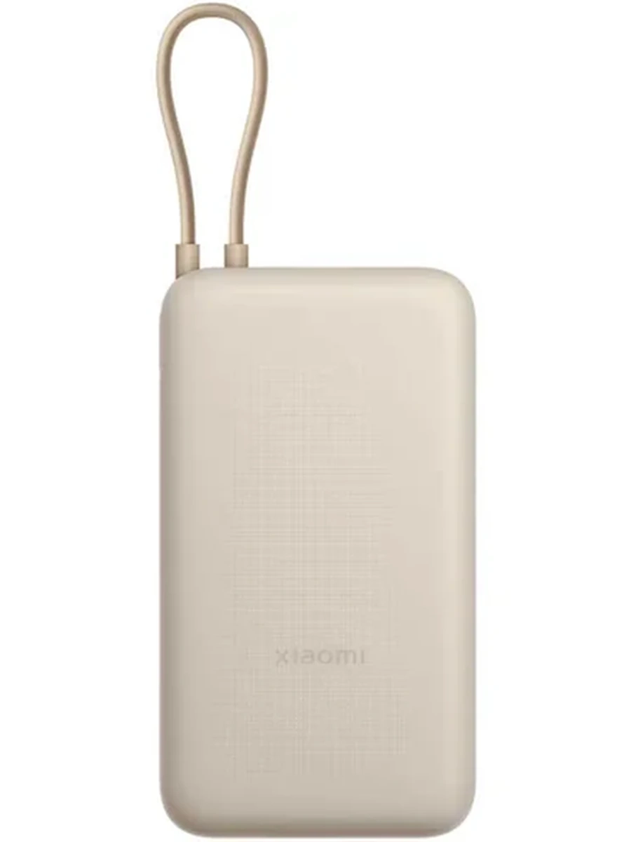 Повербанк встроенный кабель Xiaomi PowerBank 20000mAh