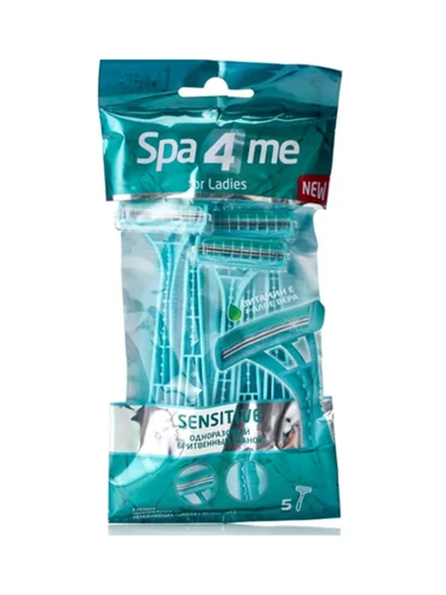 СТАНОК Д/БРИТЬЯ SPA 4 ME ЖЕНСКАЯ ОДНОРАЗ 2 ЛЕЗВИЯ 5ШТ