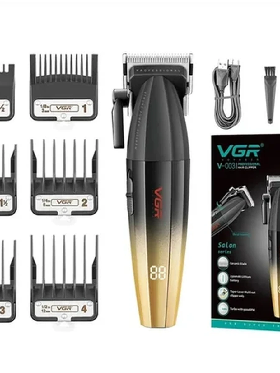 Профессиональная машинка для стрижки волос VGR V-003.