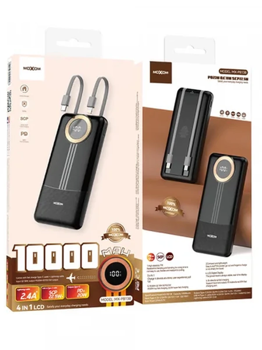 Power Bank 10000 mAh MOXOM (MX-PB-138)