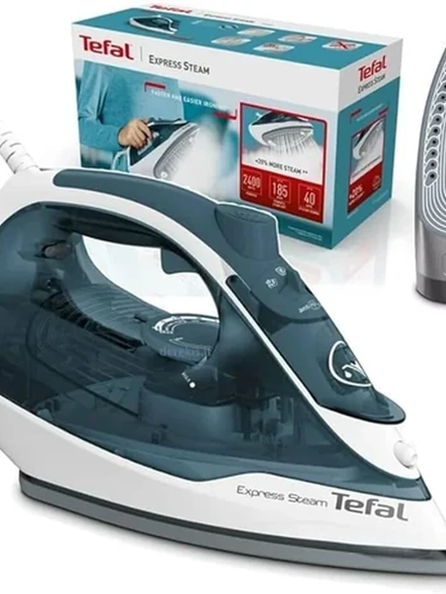 Паровой утюг Tefal Express Steam мощностью 2400 Вт для легкой глажки