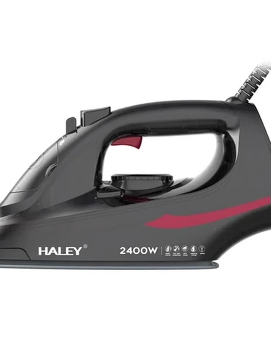 Паровой утюг HALEY HY-2060 мощностью 2400 Вт с керамической подошвой