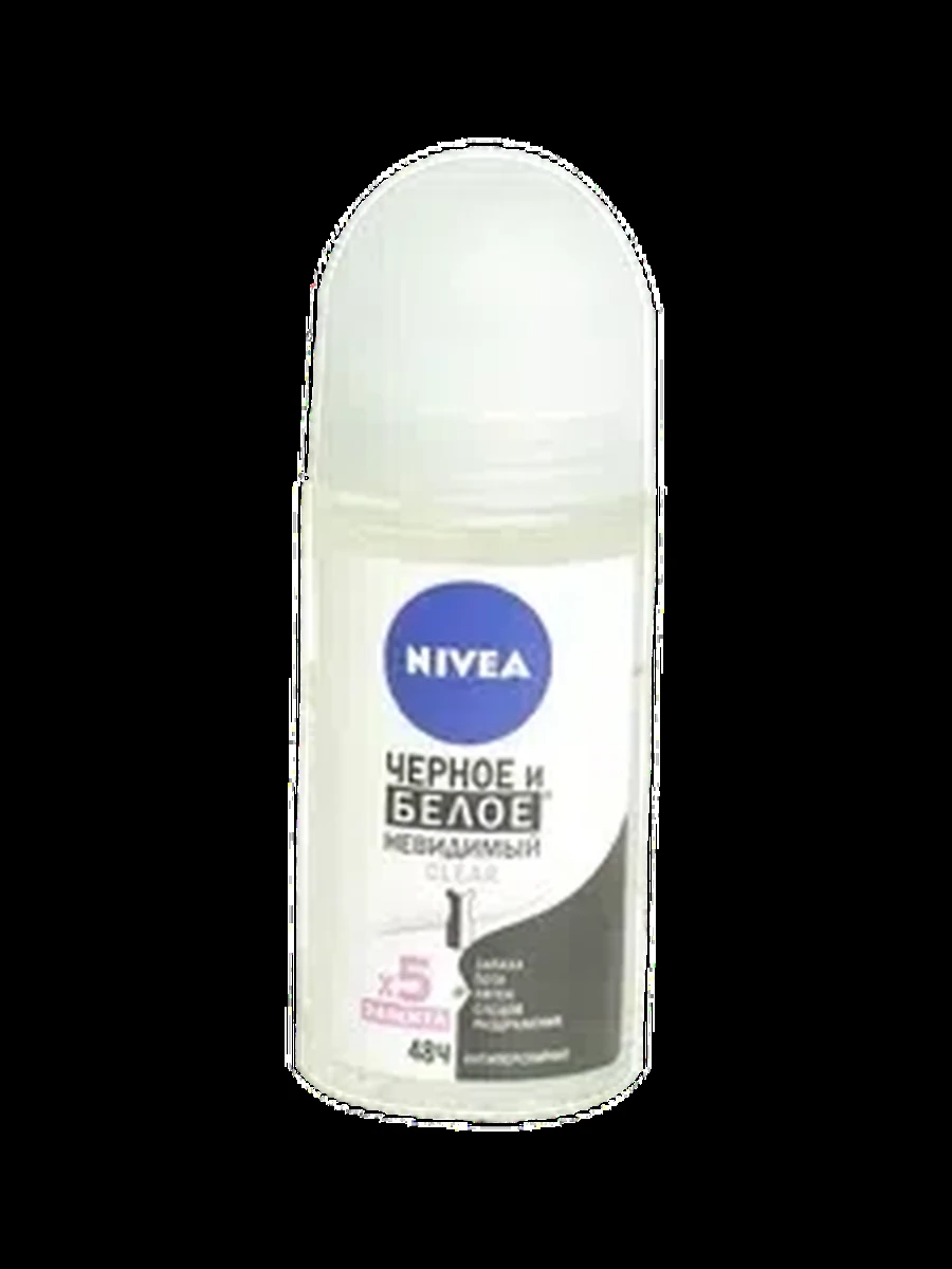 Nivea Clear черн/бел жен/ролик 50мл