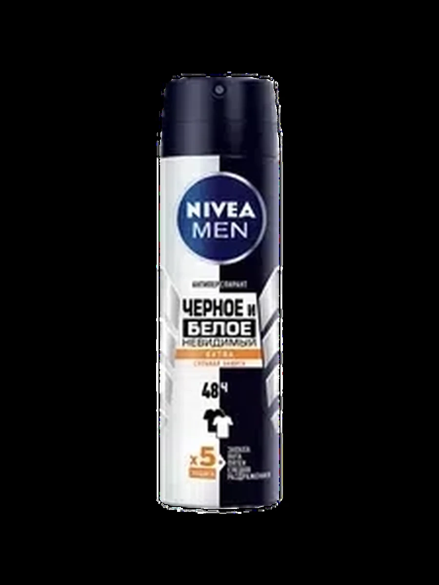 Nivea черн/бел мужской спрей 150мл