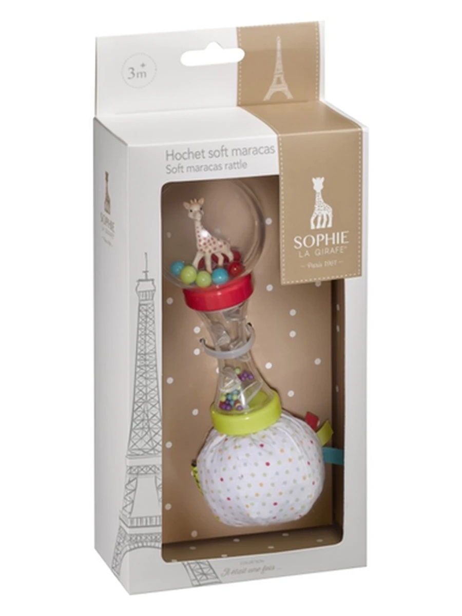 Двойная погремушка SOPHIE "Жираф Софи" Soft Maracas