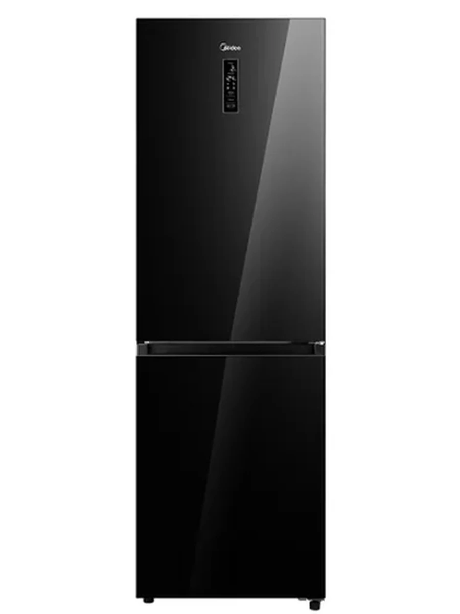 Холодильник Midea MDRB470MIE22OM NoFrost черное стекло