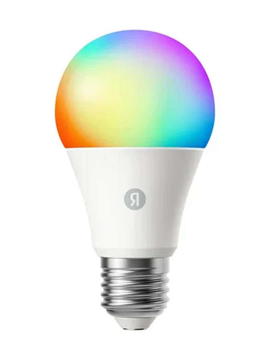 УмнаялампочкаЯндексYNDX-00558,E27,9Вт,806лм,2700-6500К,RGB,Wi-Fi(2,4ГГц), Экосистема Яндекс, белый