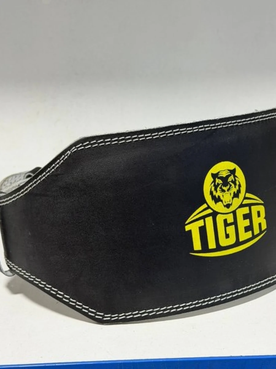 пояс спортивный кожаный Tiger широкий
